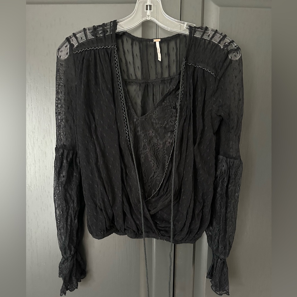 Elegant Black Lace Top